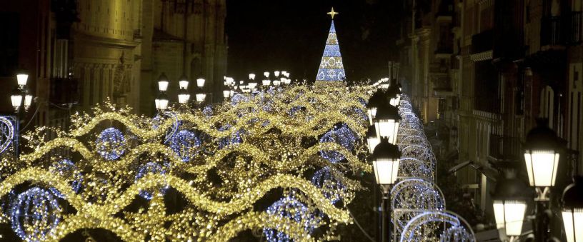 Weihnachtsbeleuchtung in Sevilla