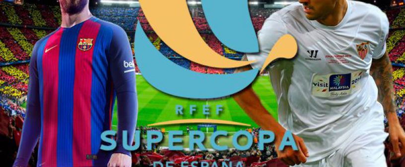 SPANIEN SUPERCOPA SEVILLA VS BARCELONA