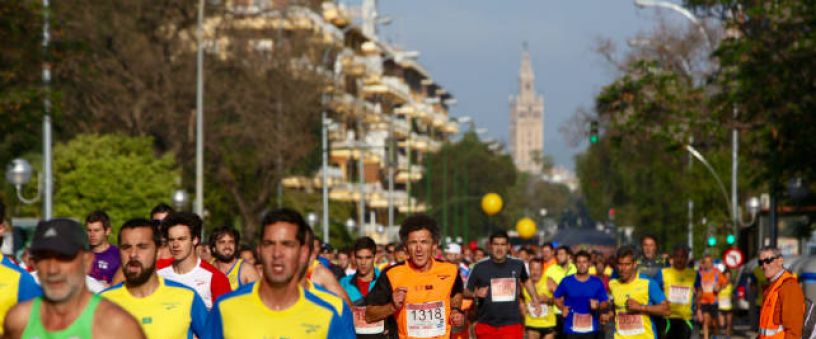 The traditional Old Town Run of Seville 2017