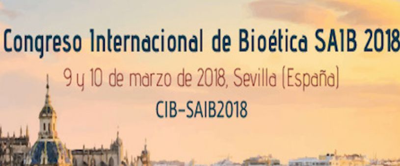 Congreso Internacional de Bioética SAIB 2018 en Sevilla