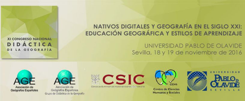 XI Congreso de Didáctica de la Geografía en Sevilla