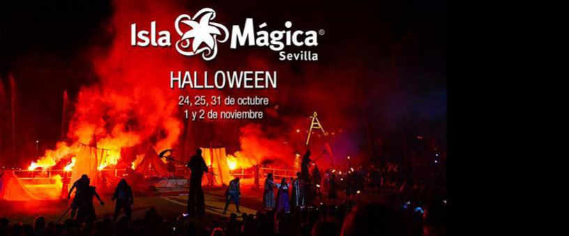 Halloween in the Theme Park of Seville Isla Mágica in October and November 2015