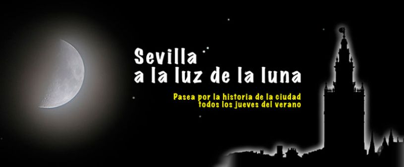 Route Seville in the moon light Route Seville in the moon light