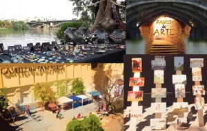 Mercadillo de artesanía en Triana